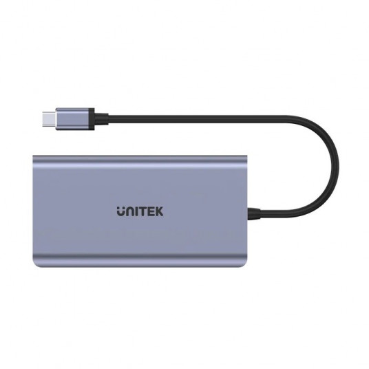 Unitek Hub USB-C 3.1 8w1 z Power Delivery 100W