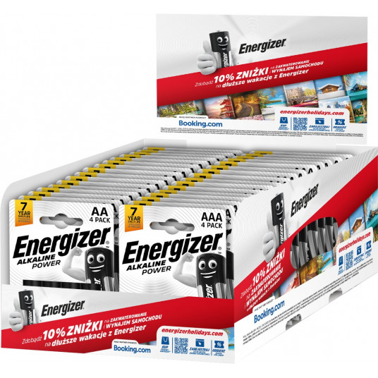  ENERGIZER DISPLAY BATTERIES AP 16xAA/4+16xAAA/4 