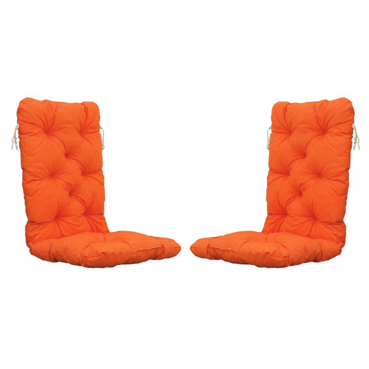 Venta 2 čiužinukų kėdėms komplektas 120x50x10 cm, oranžinė