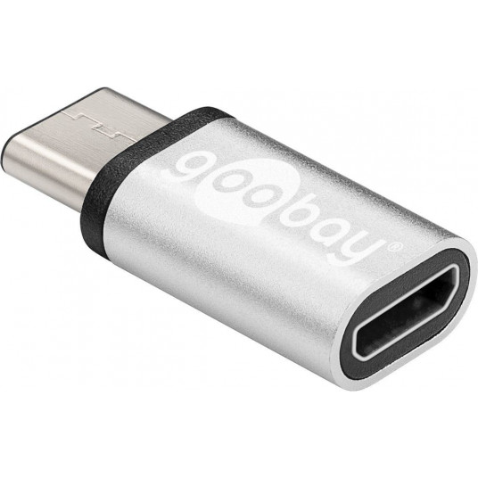  Goobay USB-C to USB 2.0 Micro-B adapter 56636 USB Type-C, USB 2.0 Micro female (Type B), Grey 