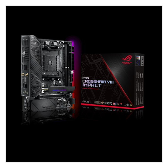  Pagrindinė plokštė MB ASUS ROG CROSSHAIR VIII IMPACT (AMD,AM4,DDR4,mDTX) 