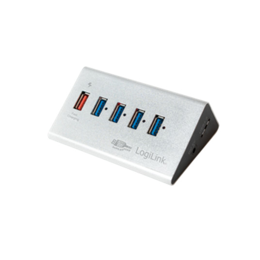 Logilink UA0227 USB 3.0 High Speed Hub 4-Port + 1x Fast Charging Port