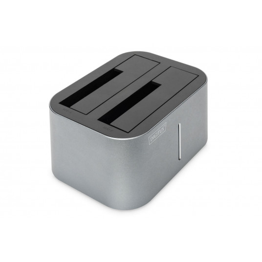  Digitus DA-71540-1 saugojimo diskų prijungimo stotis USB 3.2 Gen 1 (3.1 Gen 1) Type-B Juoda, Sidabras 