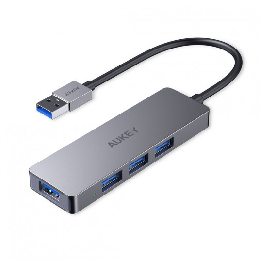  AUKEY CB-H36 Aluminium HUB USB-A | Ultra Slim | 4in1 | 4xUSB 3.0 | 5Gbps 