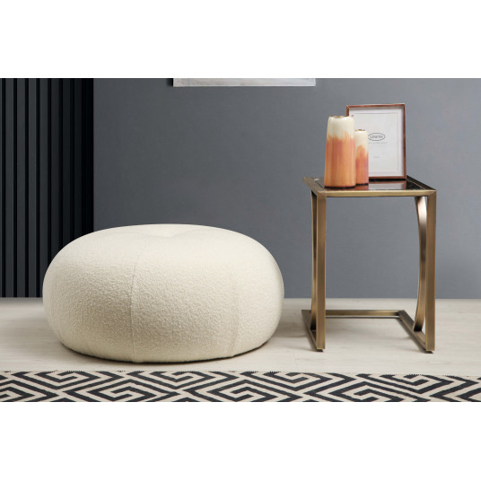  Pufas Tina - Bouclet baltas 