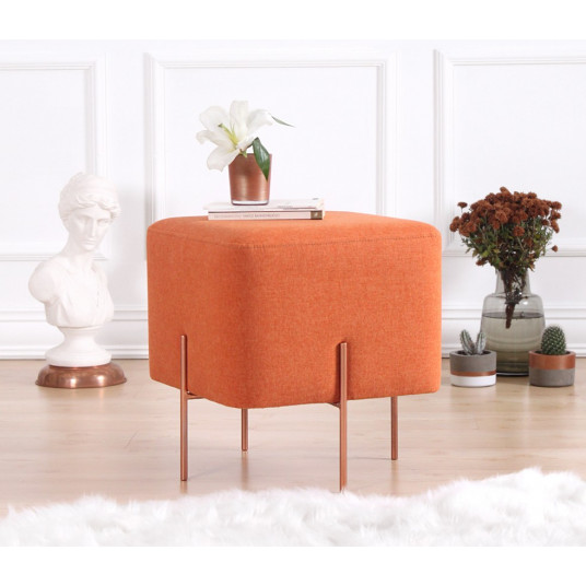 Pufas Copper 53 - oranžinė