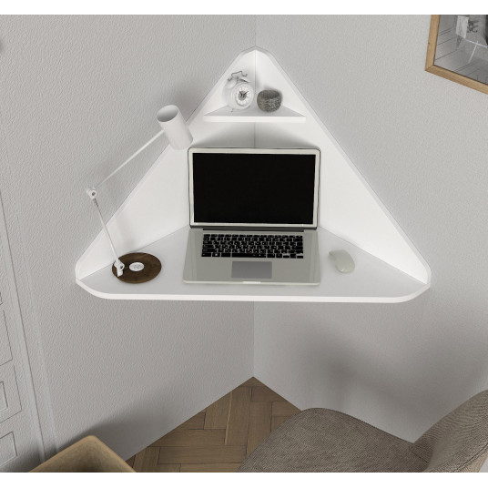 Prie sienos tvirtinamas kompiuterio stalas Homeoffice - White