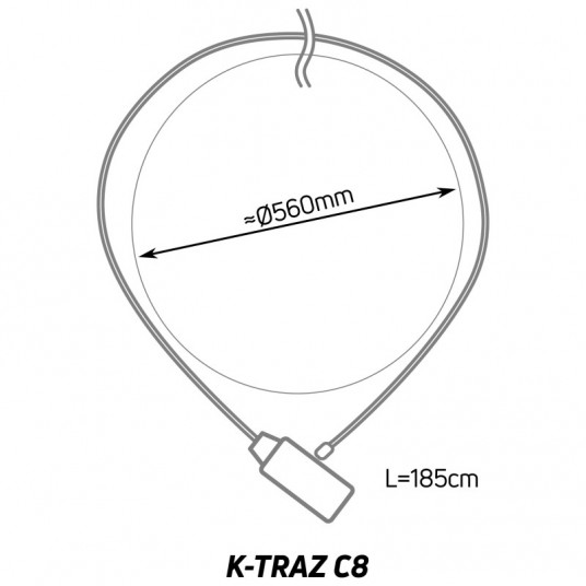  ZEFAL K-TRAZ C8 CODE dviračio spyna 