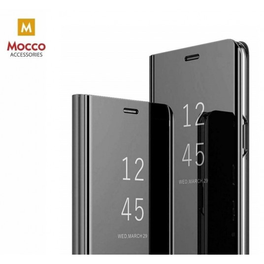 Mocco Clear View Cover Case For Samsung Galaxy A42 5G Black