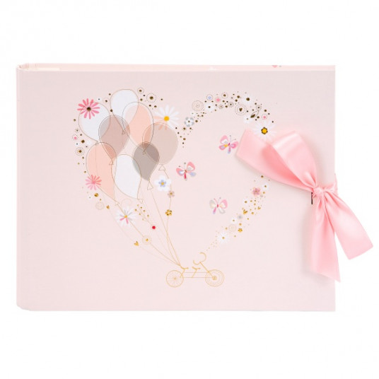  Albumas  svečių knyga GOLDBUCH 47033 Love Connection  29x23/50psl | spiralinio rišimo | kampučiai/lipdukai[V] 