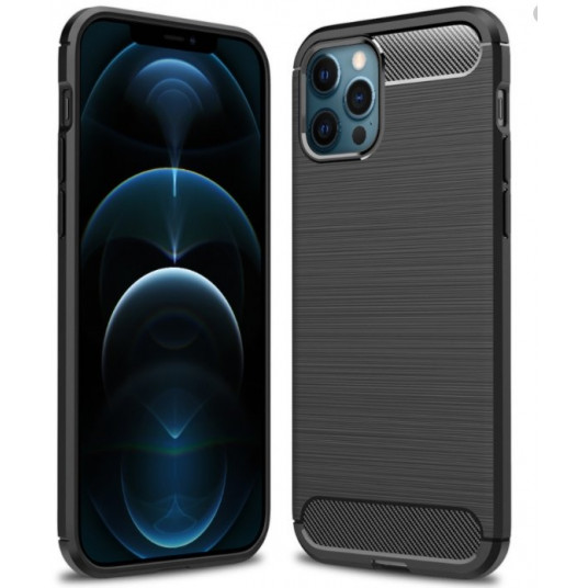 Mocco Trust Silicone Case for Apple iPhone 12 / 12 Pro Black