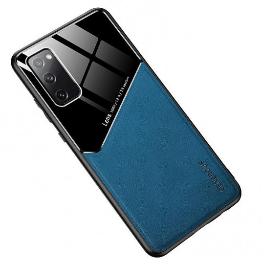  Mocco Lens Leather Back Case for Xiaomi Mi 10T Blue 