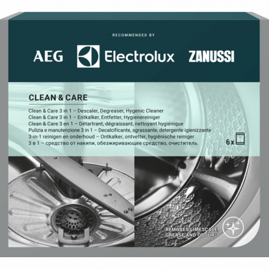 Clean&Care – skalbimo mašinos ir indaplovės priežiūra trys viename 6vnt. M2GCP600