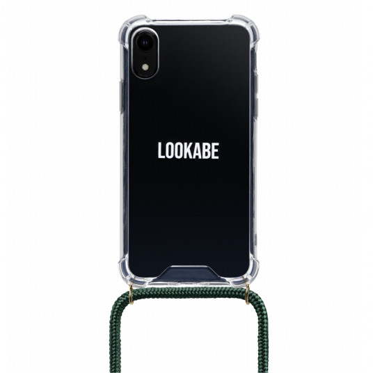  Lookabe Necklace iPhone Xr gold green loo014 
