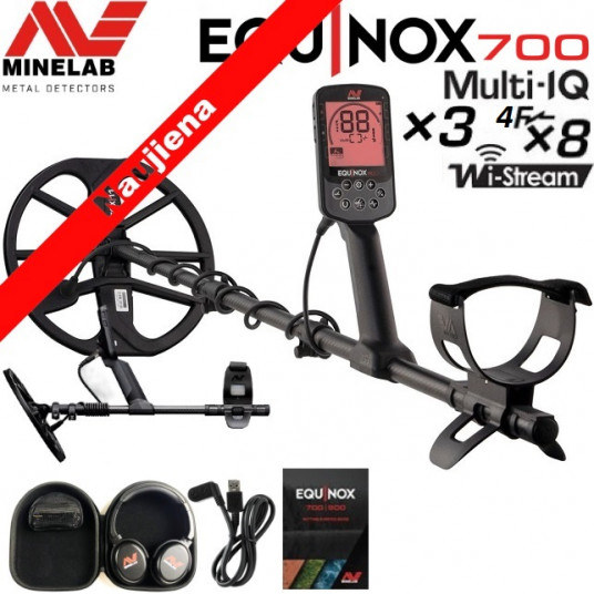  Metalo detektorius Minelab Equinox 700 +Priedai 