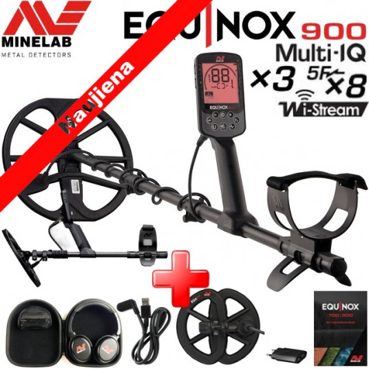  Metalo detektorius Minelab Equinox 900 +Priedai 