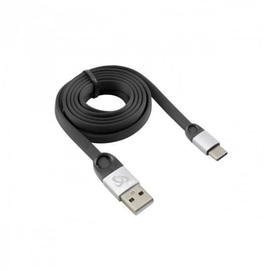  Sbox USB 2.0-Type-C/2.4A black/silver 1.5M 