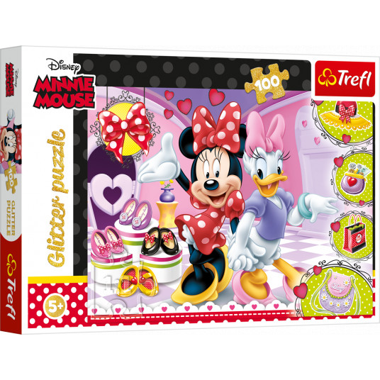 TREFL DISNEY Blizgantis dėlionė „Pelytė Minė“, 100 det.