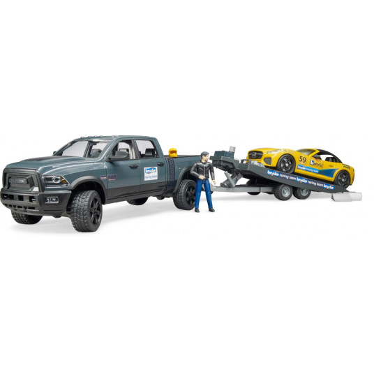  BRUDER automobilis RAM 2500 Power Wagon su priekaba, 2504 