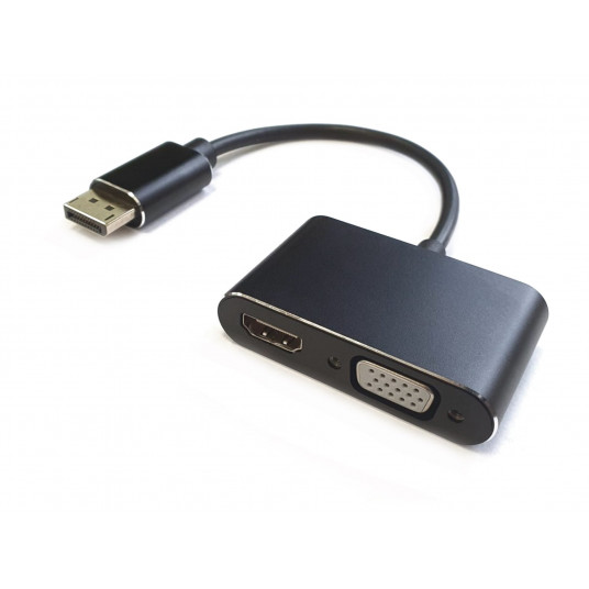  RoGer DisplayPort to HDMI + VGA Adapter v1.4 / 4K@30Hz 