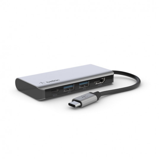  Belkin AVC006btSGY USB 3.2 Gen 1 (3.1 Gen 1) Type-C 5000 Mbit/ai Sidabras 