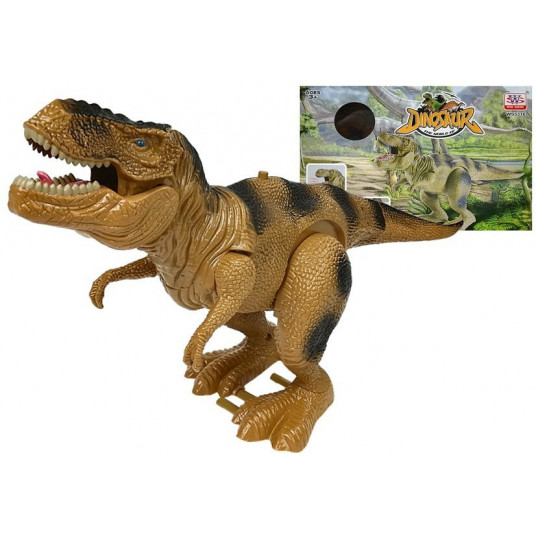 Judantis dinozauras Tiranozauras su garso ir šviesos efektais, žalias