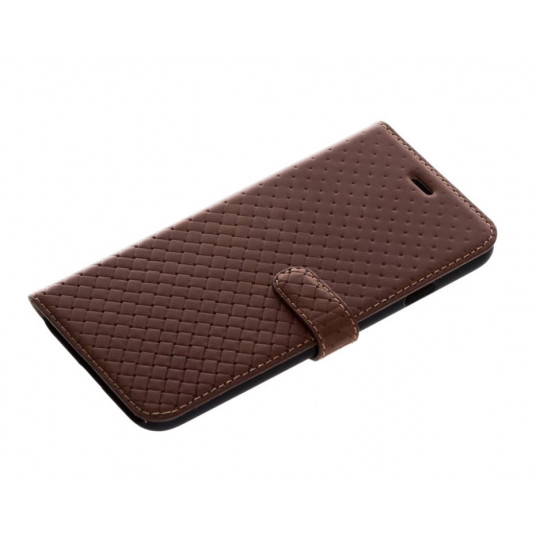 Tellur Book case Genuine Leather Cross for iPhone 7 brown