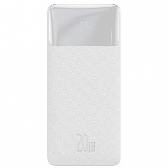  Baseus Bipow 20000 mAh 2xUSB USB-C 20W biały 