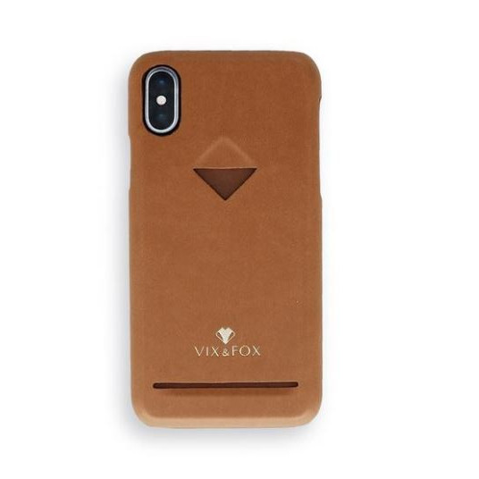 VixFox Card Slot Back Shell for Samsung S9 caramel brown