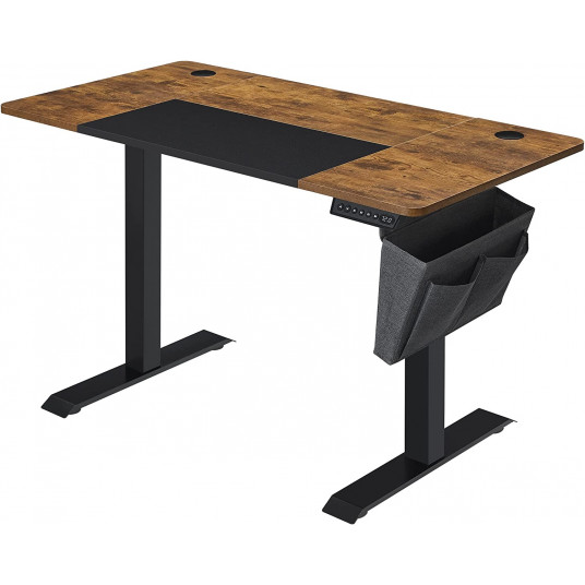 Reguliuojamo aukščio stalas su atminties funkcija 120x60cm, vintažinis rudas