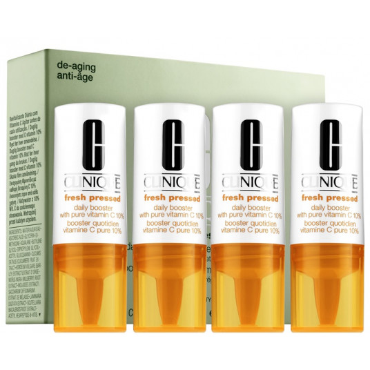  Skaistinamasis serumas Clinique Fresh Pressed Daily Booster with Pure Vitamin C 10% 4 x 8,5 ml 