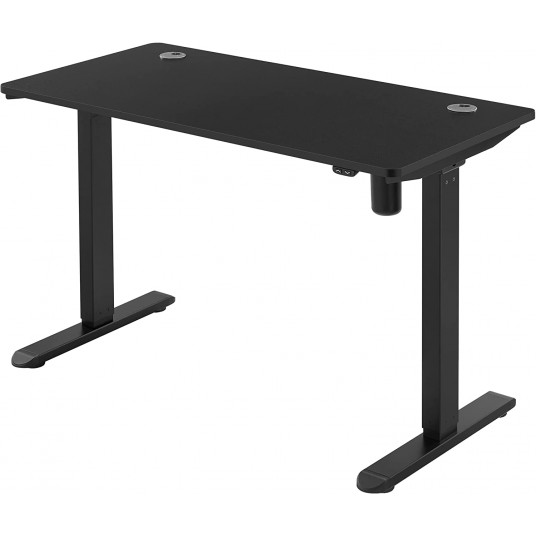 Reguliuojamo aukščio stalas juodas 120x60