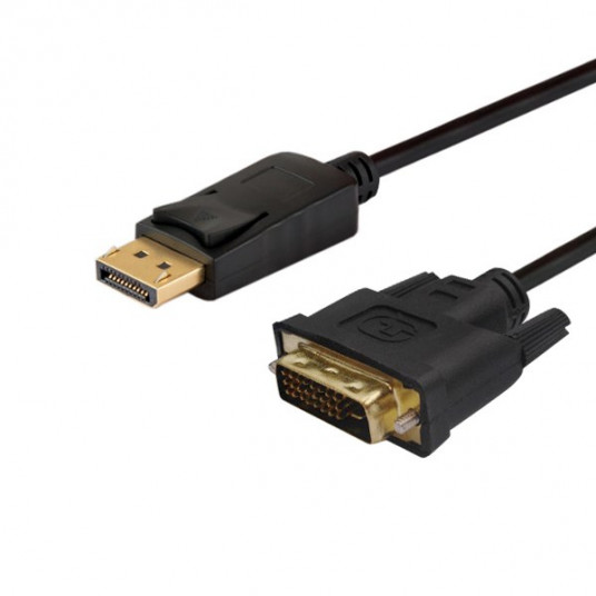  Savio CL-106 vaizdo kabelio adapteris 1,8 m DisplayPort DVI Juoda 