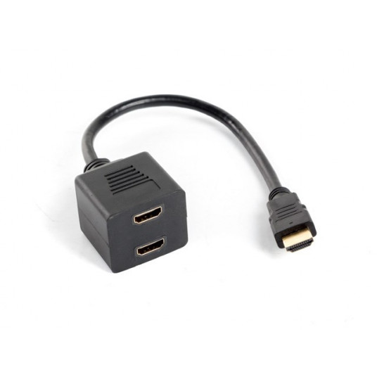  Lanberg AD-0019-BK vaizdo signalų daliklis HDMI 2x HDMI 