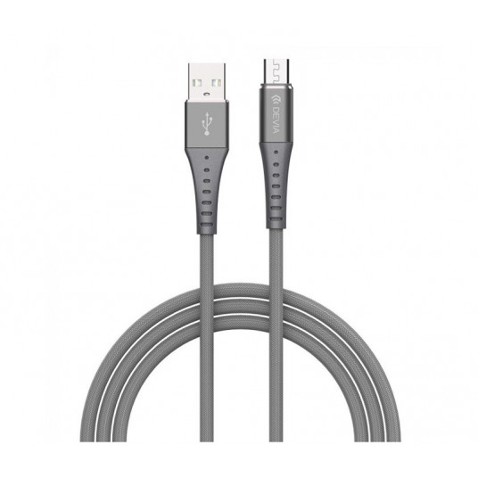 Devia Braid Series Cable (2.1A Android) 1M silvery