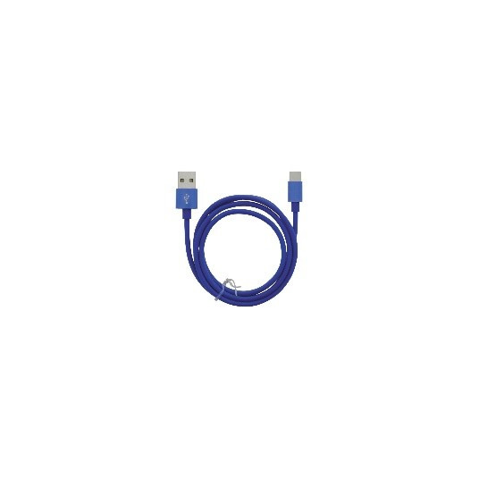  Kabelis MOB:A USB-A - USB-C 2.4A, 1m, mėlynas 